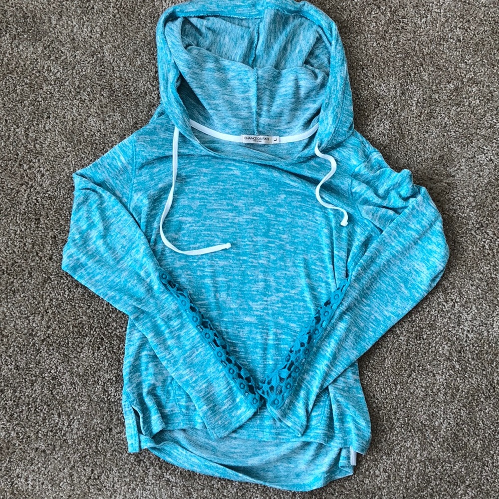 Cozy lightweight hooded sweater